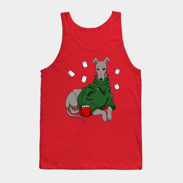 Greyhound Cocoa Tank Top by mcbenik